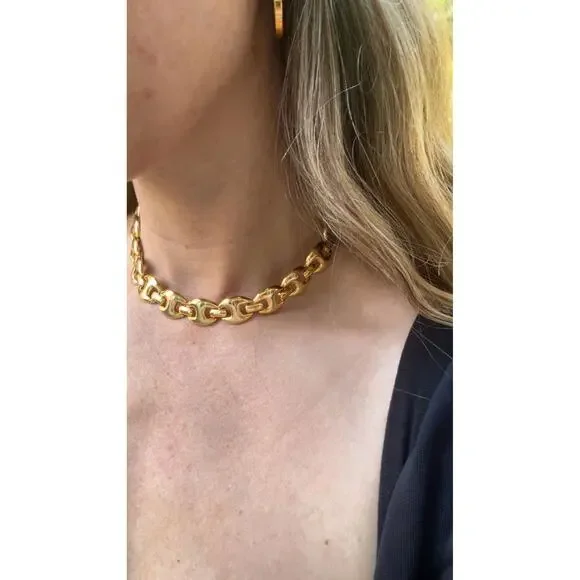 Vintage Monet Mariner Chain Necklace - Picture 2 of 9